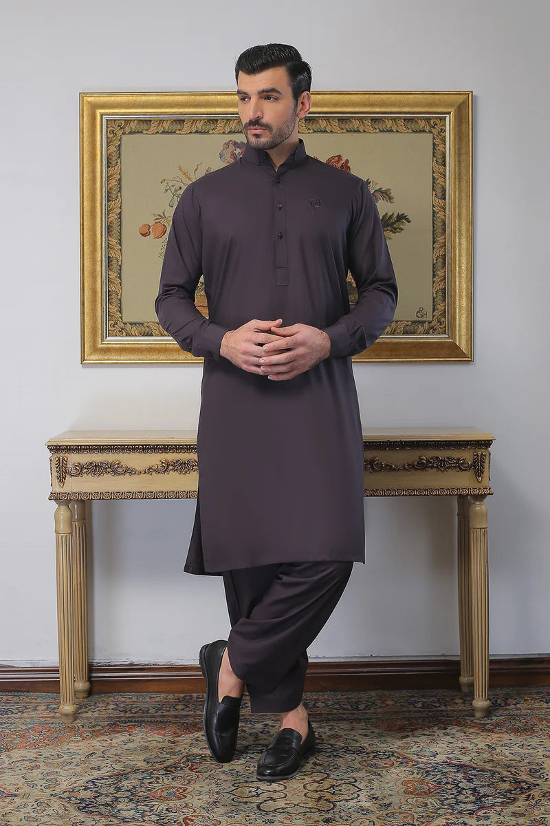 Purple Greyish Shalwar Kameez MN-002