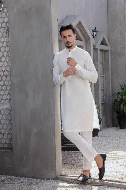 White Kurta & Pants MK-005