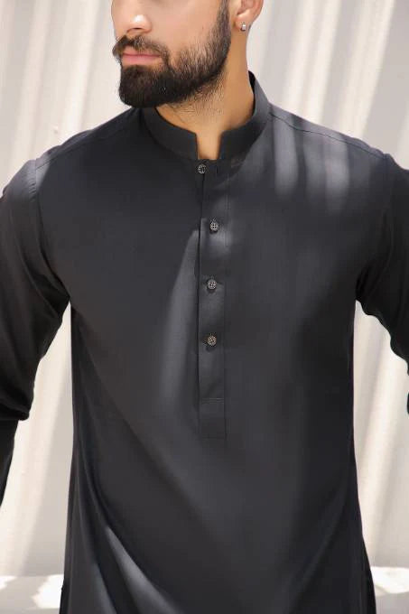 Charcoal Grey Kurta & Pants MK-012