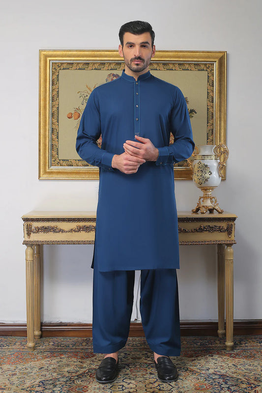 Dark Blue Shalwar Kameez MN-004