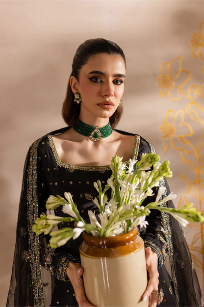 Black formal Pakistani Dress online in USA