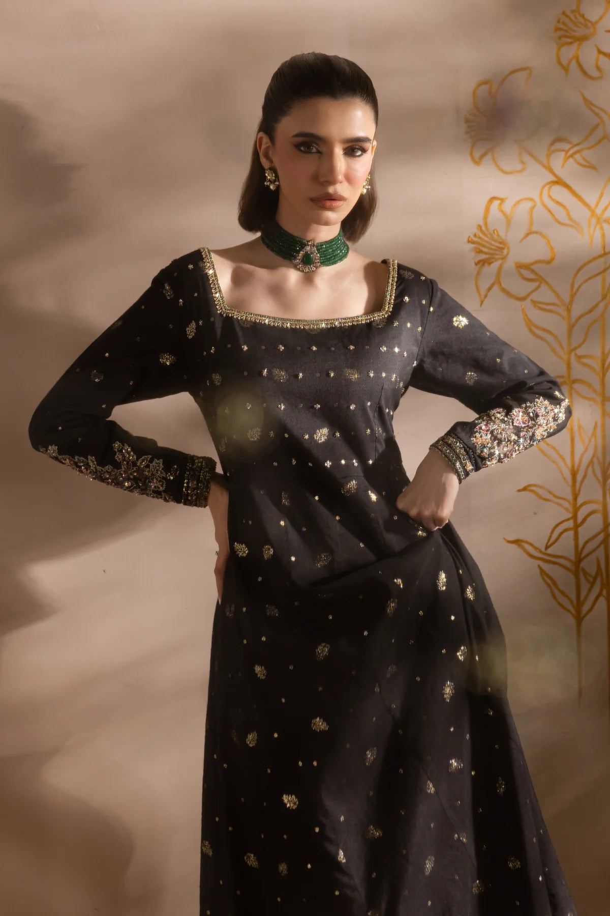 Embroidered Festive Formal Dress LF-058