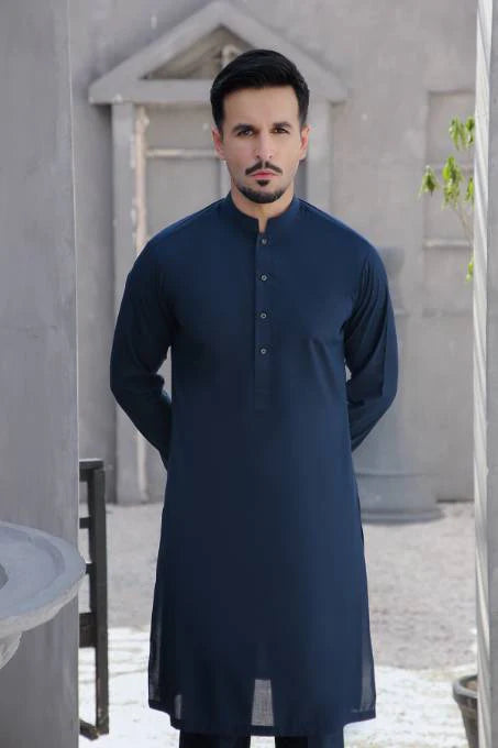 Navy Blue Kurta & Pants MK-010