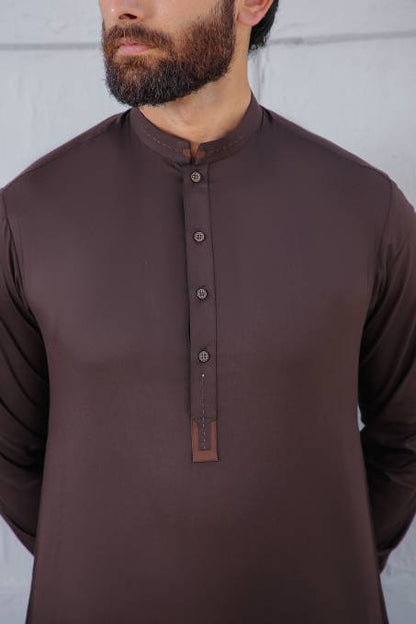 Dark Brown Shalwar Kameez MN-006