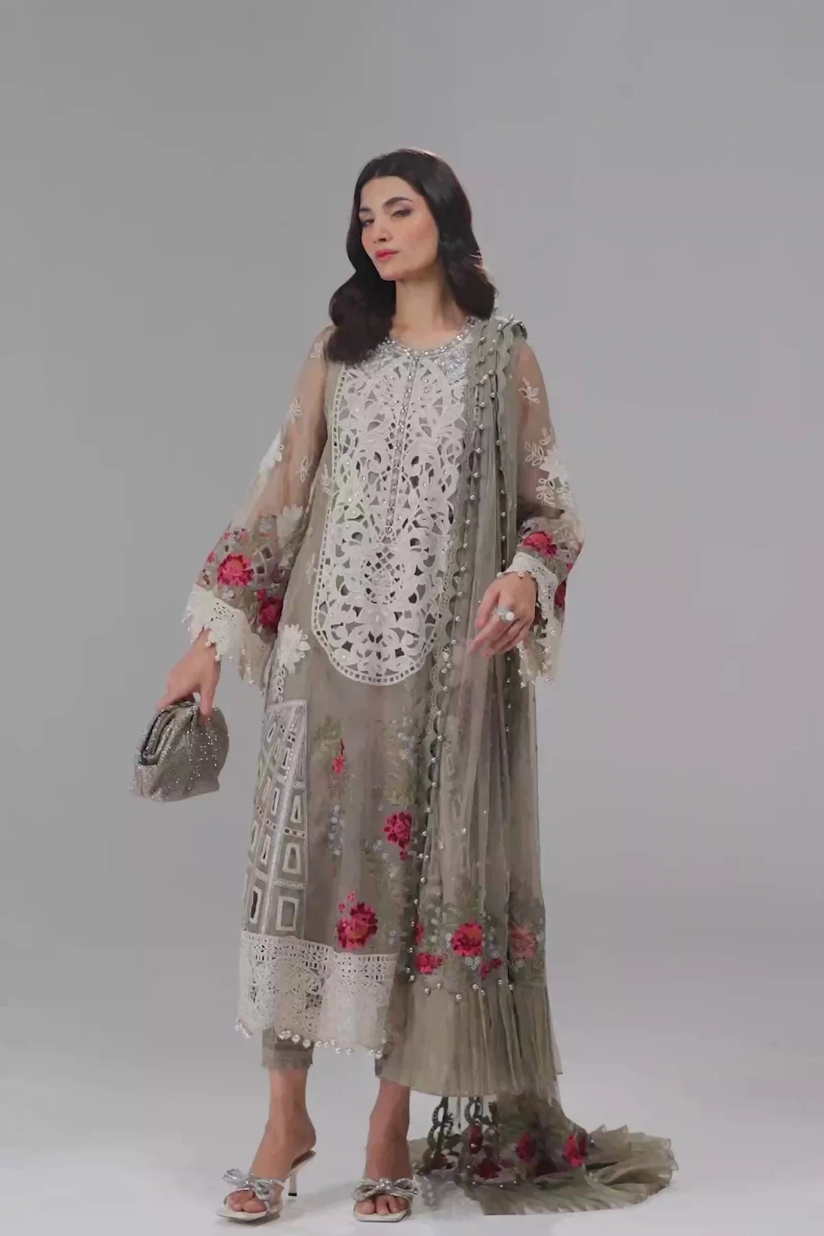 Maria B Pakistani Lawn Dress