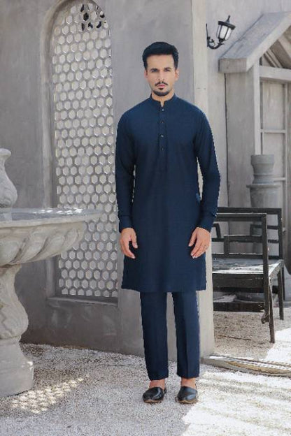 Navy Blue Kurta & Pants MK-010