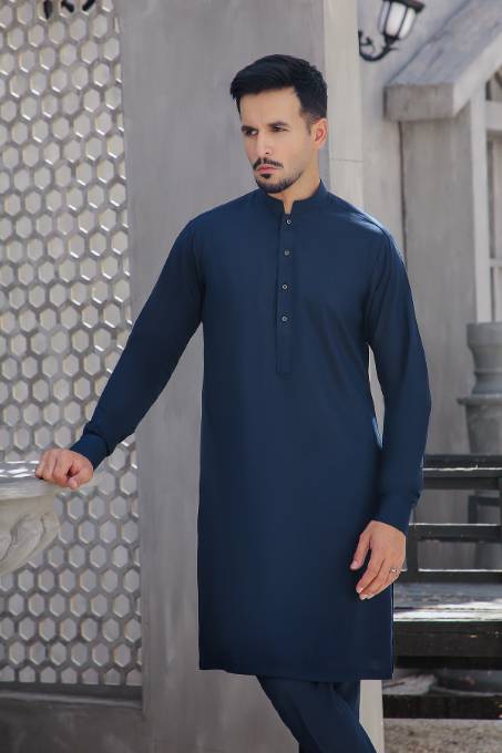 Navy Blue Kurta & Pants MK-010