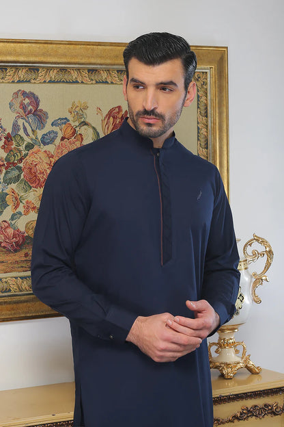 Navy Blue Shalwar Kameez MN-003