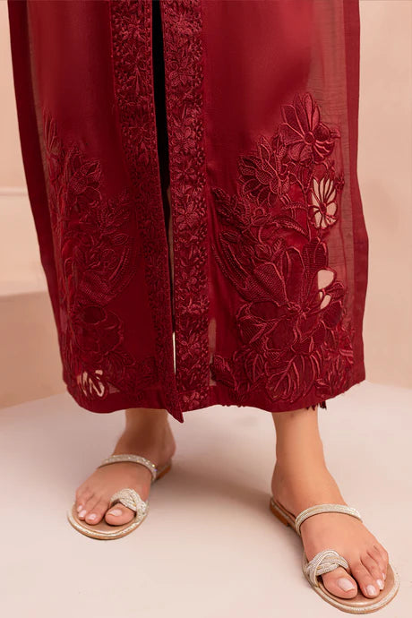 Azure Maroon Pakistani women Dress