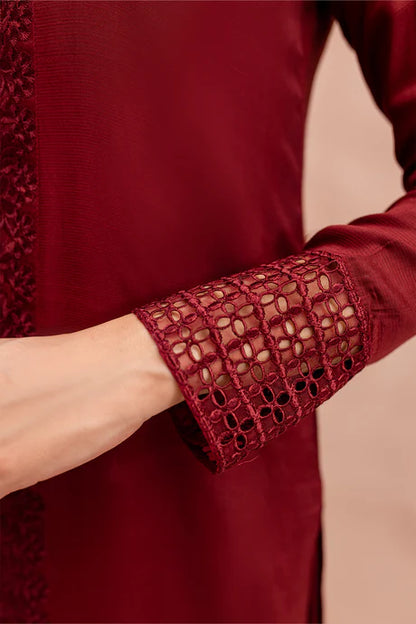 Azure Maroon Pakistani women Dress