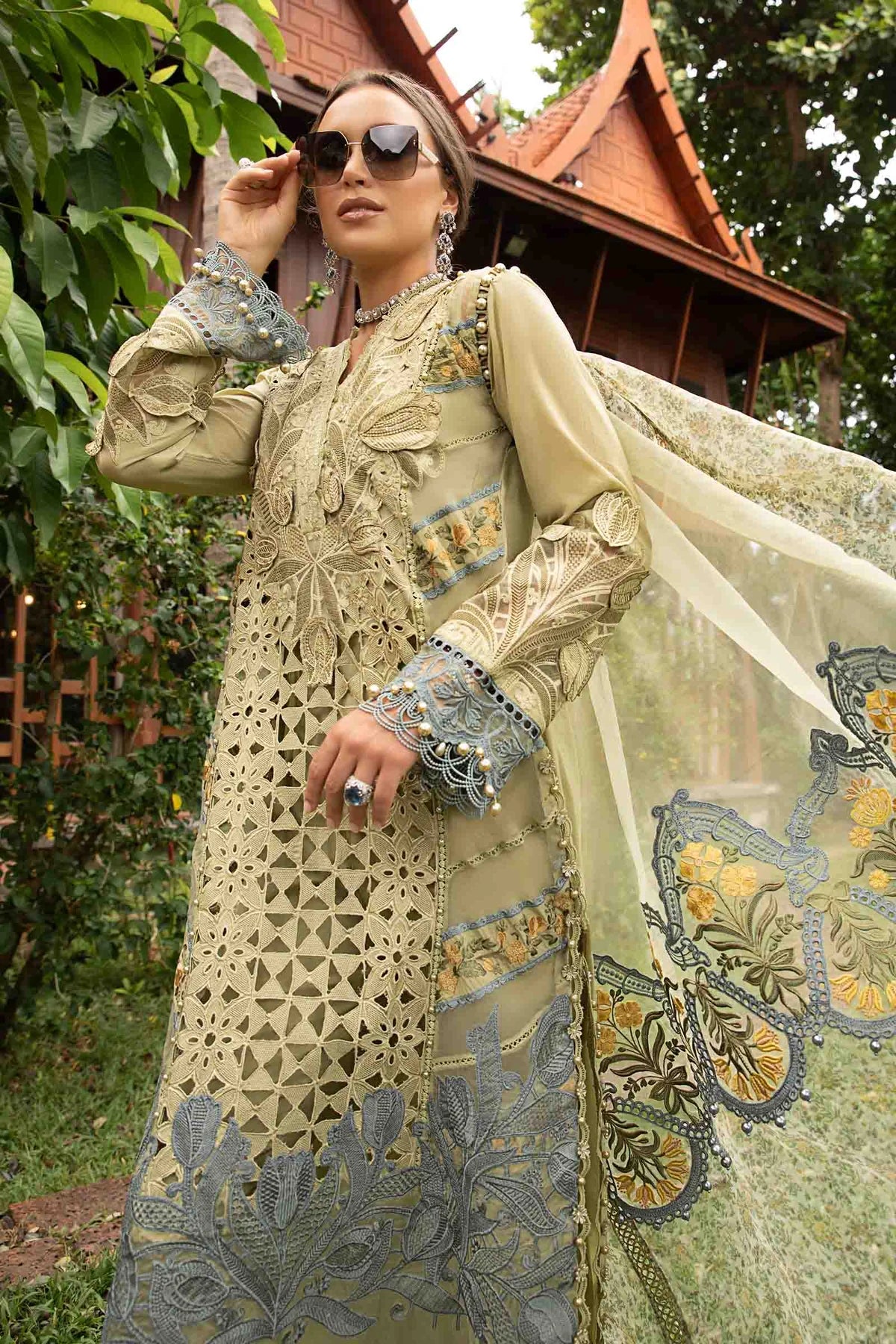 Maria B. Pakistani Lawn Dress