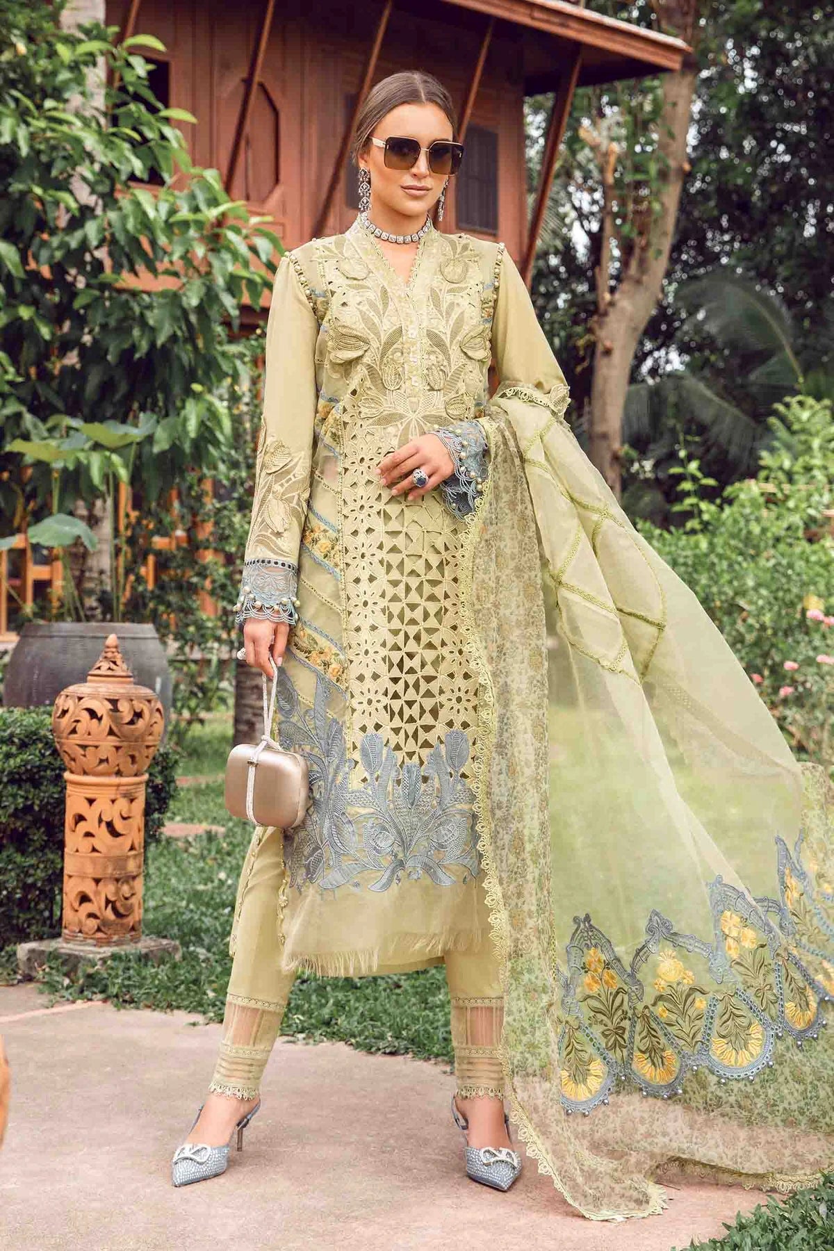 Maria B. Pakistani Lawn Dress