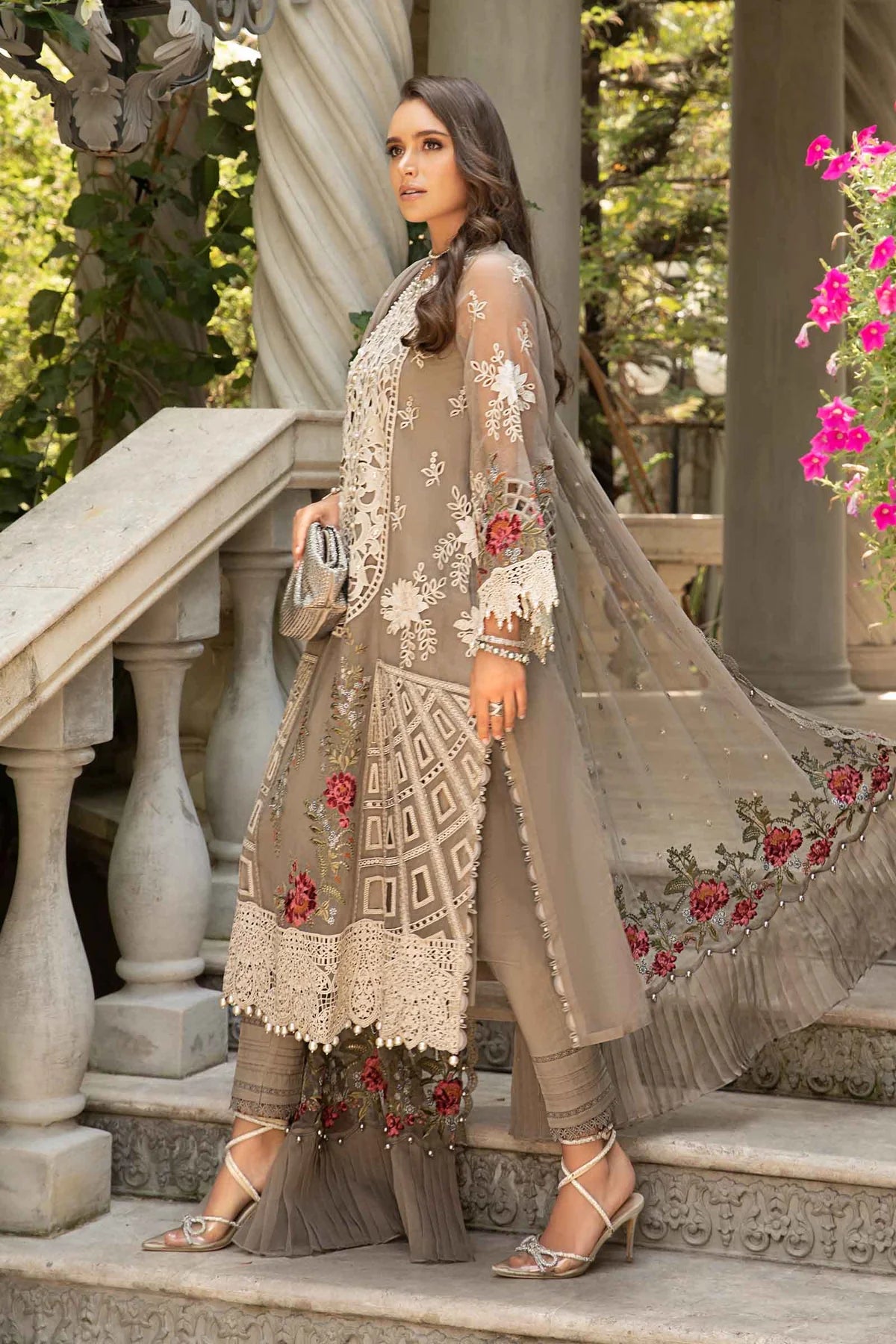 Maria B Pakistani Lawn Dress