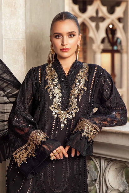 Maria B. Pakistani Lawn Dress Black