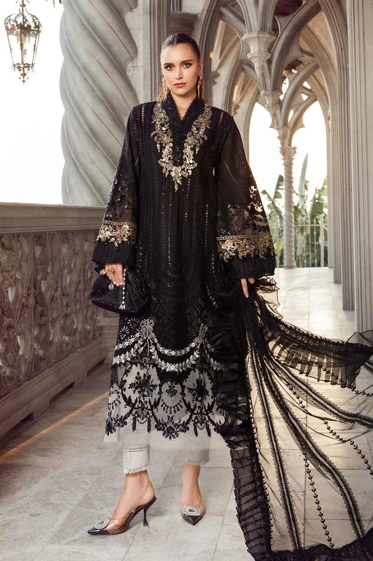 Maria B. Pakistani Lawn Dress Black