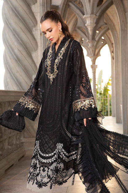 Maria B. Pakistani Lawn Dress Black