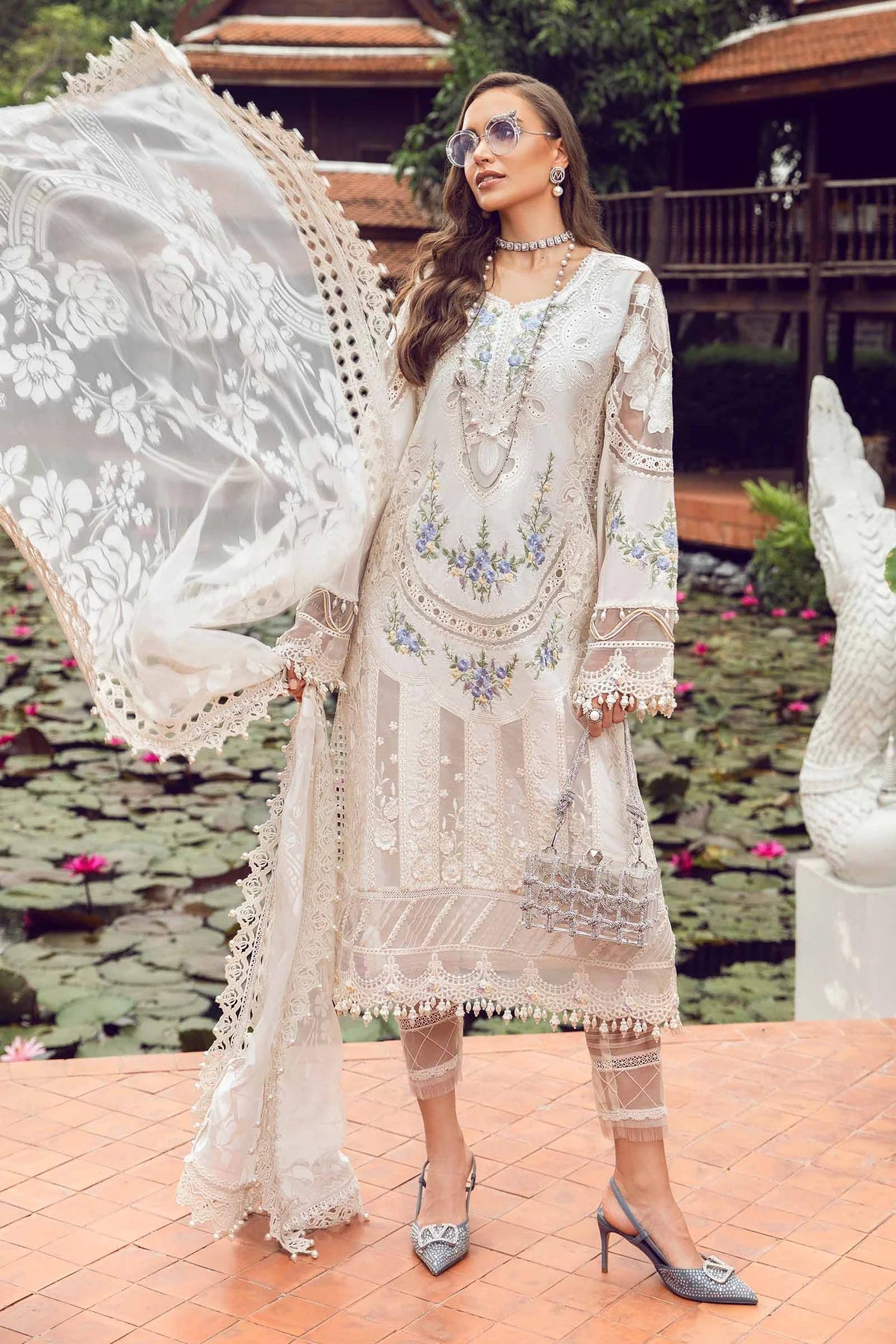 Maria B Pakistani Lawn Dress