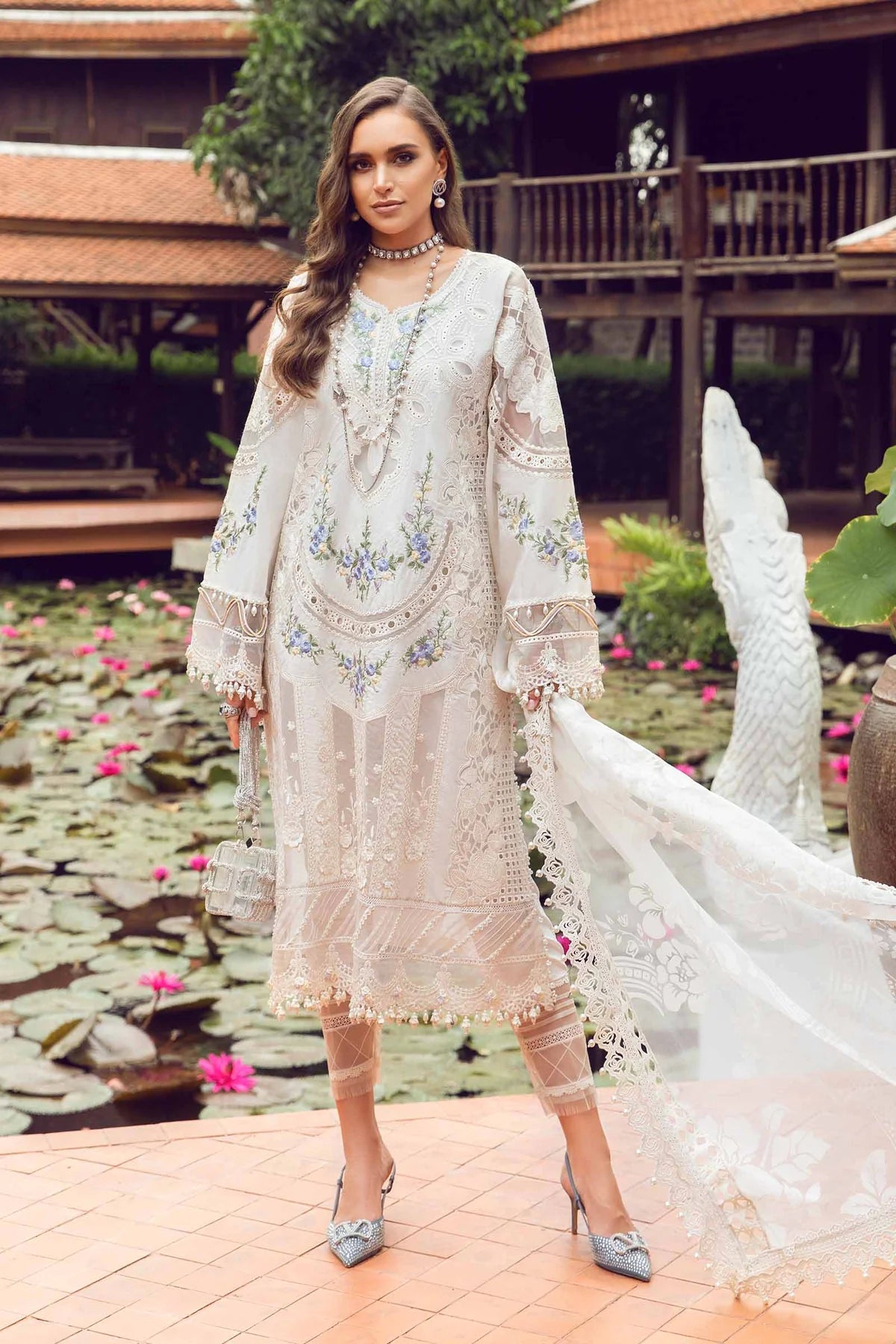 Maria B Pakistani Lawn Dress