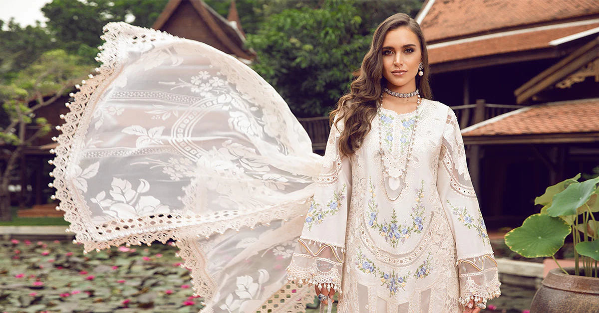 Maria B Pakistani Lawn Dress