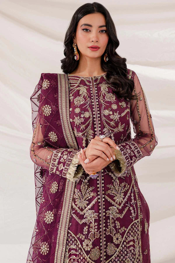 Embroidered Festive Formal Net Dress LF-041