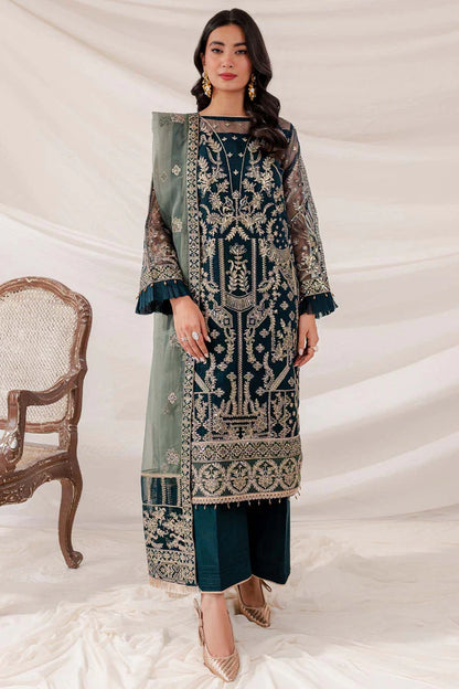 Embroidered Festive Formal Net Dress LF-042