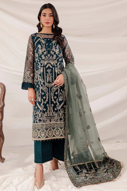 Embroidered Festive Formal Net Dress LF-042