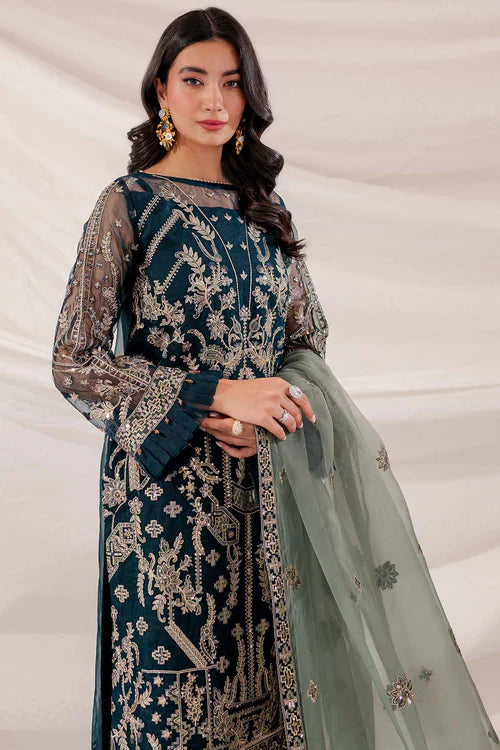 Embroidered Festive Formal Net Dress LF-042