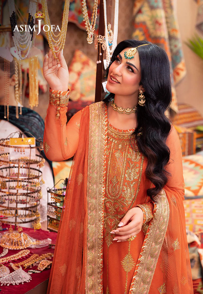 Orange Pakistani Salwar Suit