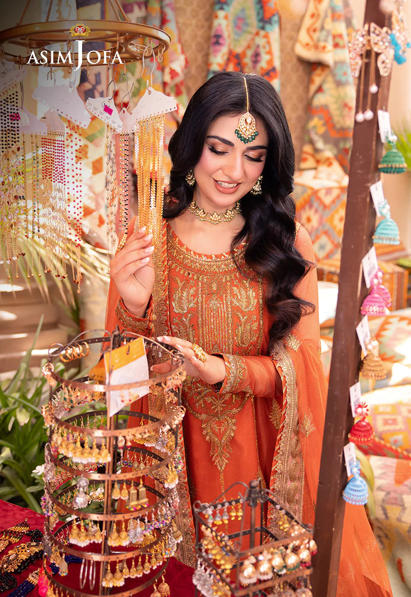 Orange Pakistani Salwar Suit