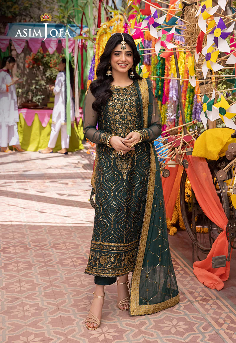 Green Pakistani Women Salwar Suit