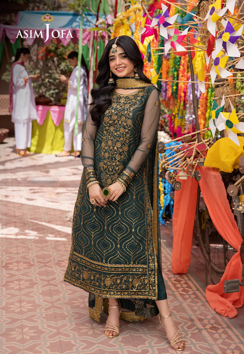 Green Pakistani Women Salwar Suit