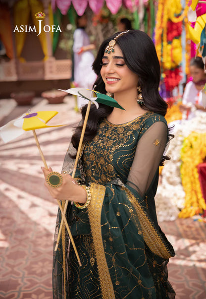 Green Pakistani Women Salwar Suit