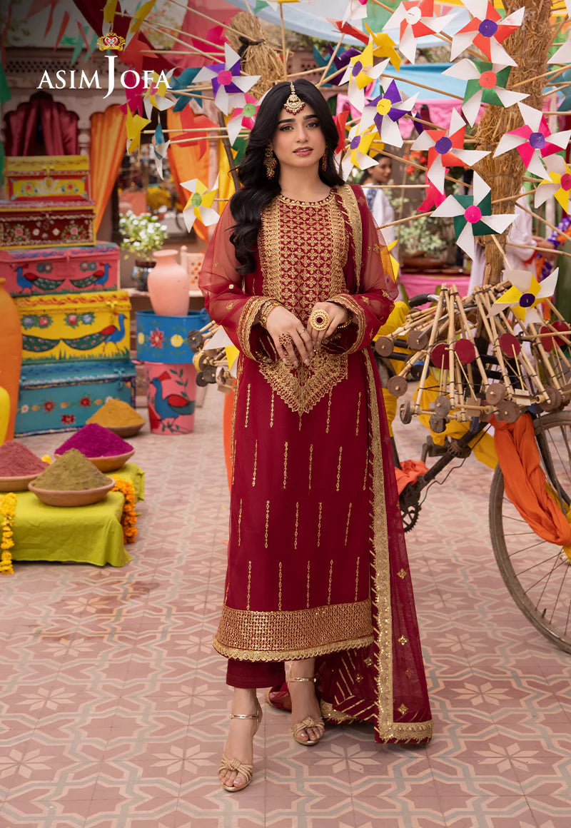 Maroon Pakistani Salwar Suit