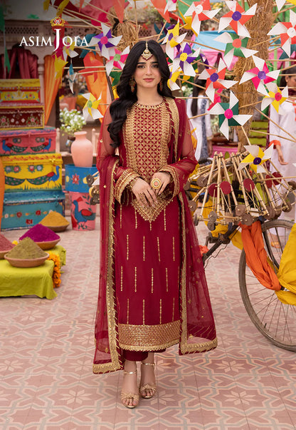 Maroon Pakistani Salwar Suit