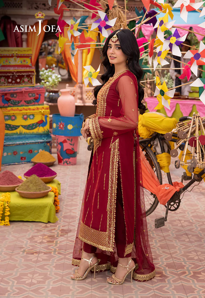 Maroon Pakistani Salwar Suit