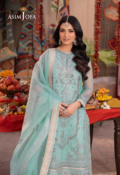 Blue festive Pakistani women salwar suit