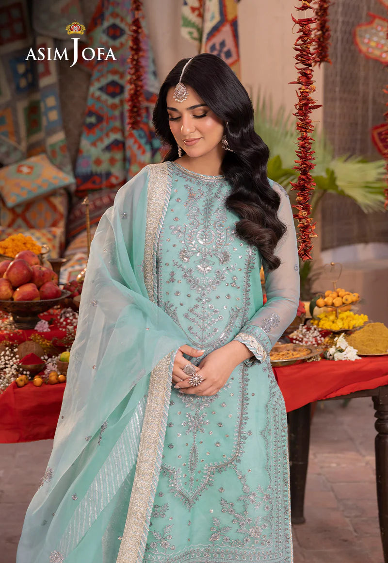 Blue festive Pakistani women salwar suit