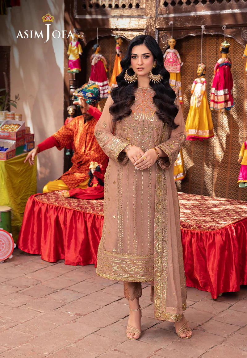 Brown Pakistani Salwar Suit