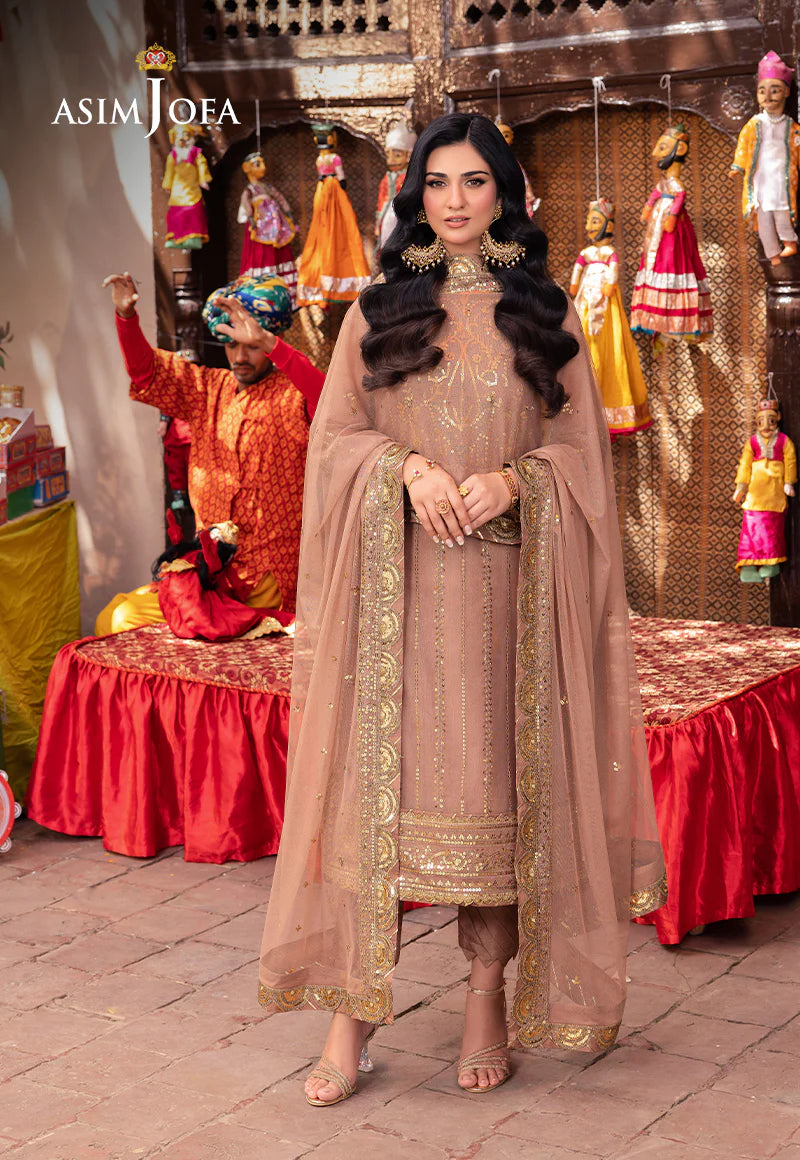 Brown Pakistani Salwar Suit