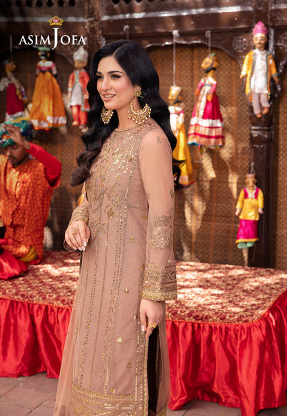 Brown Pakistani Salwar Suit