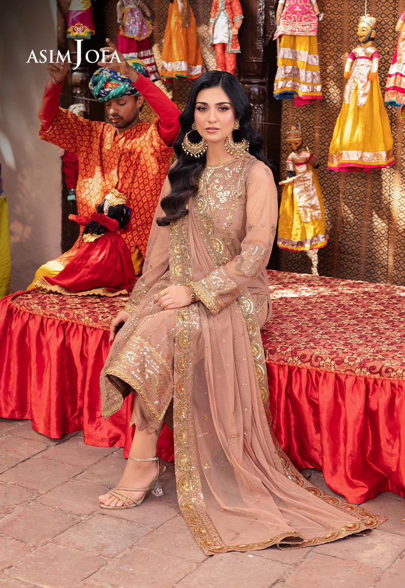 Brown Pakistani Salwar Suit