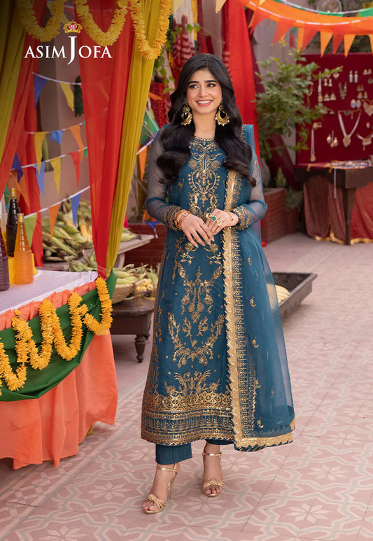 Blue Pakistani Salwar Suit