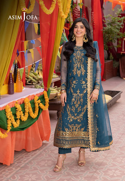 Blue Pakistani Salwar Suit