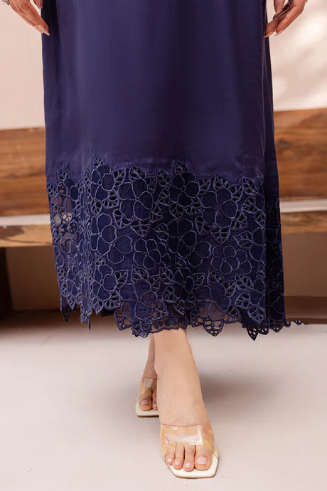 Azure Blue silk Pakistani women dress