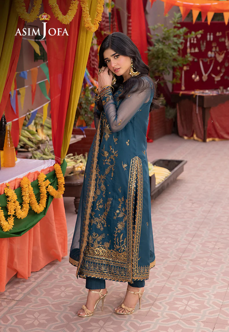 Blue Pakistani Salwar Suit