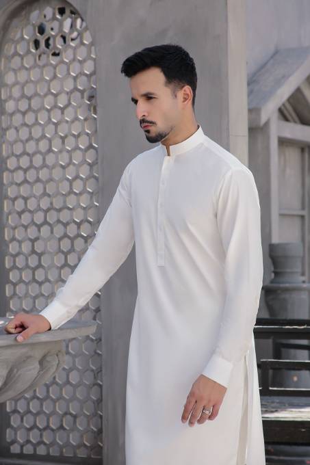 White Kurta & Pants MK-005