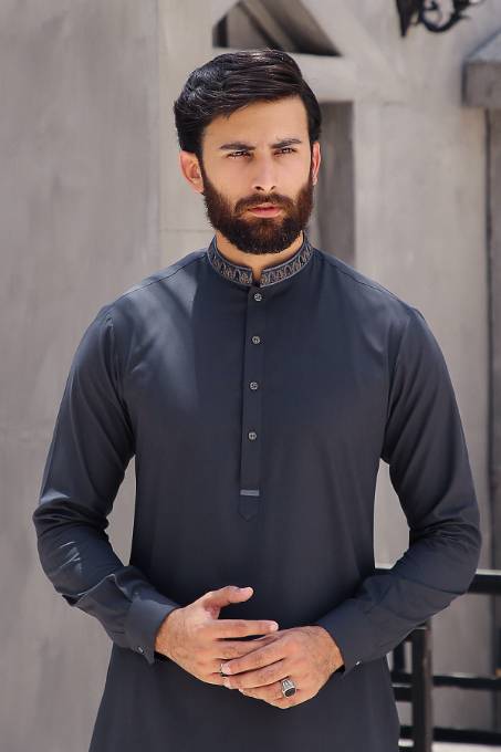 Grey Shalwar Kameez MN-005