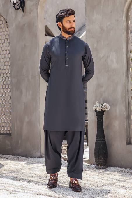 Grey Shalwar Kameez MN-005