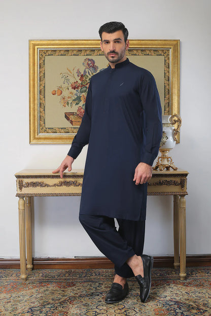 Navy Blue Shalwar Kameez MN-003