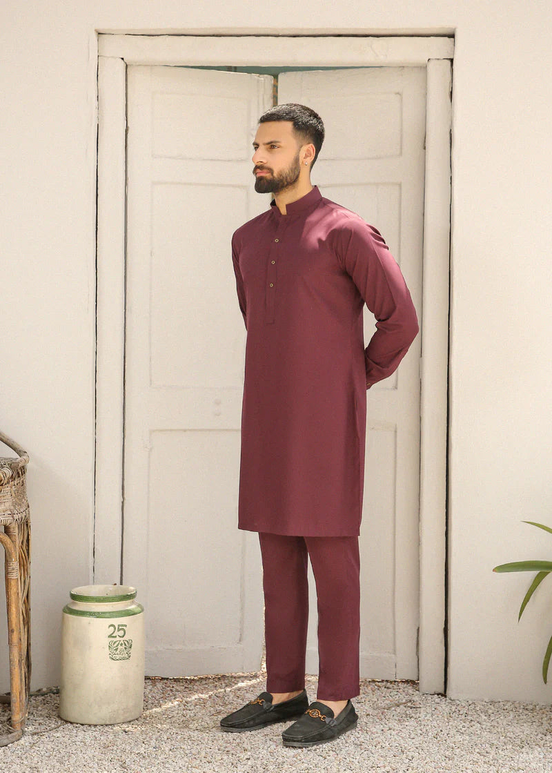 Maroon Kurta & Pants MK-009